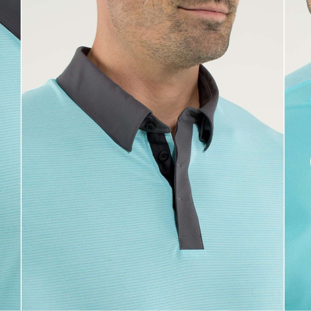 lululemon Men’s‎ Precision Polo Heathered Angel Blue